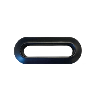 Oval overløbsring Sort - Marbre